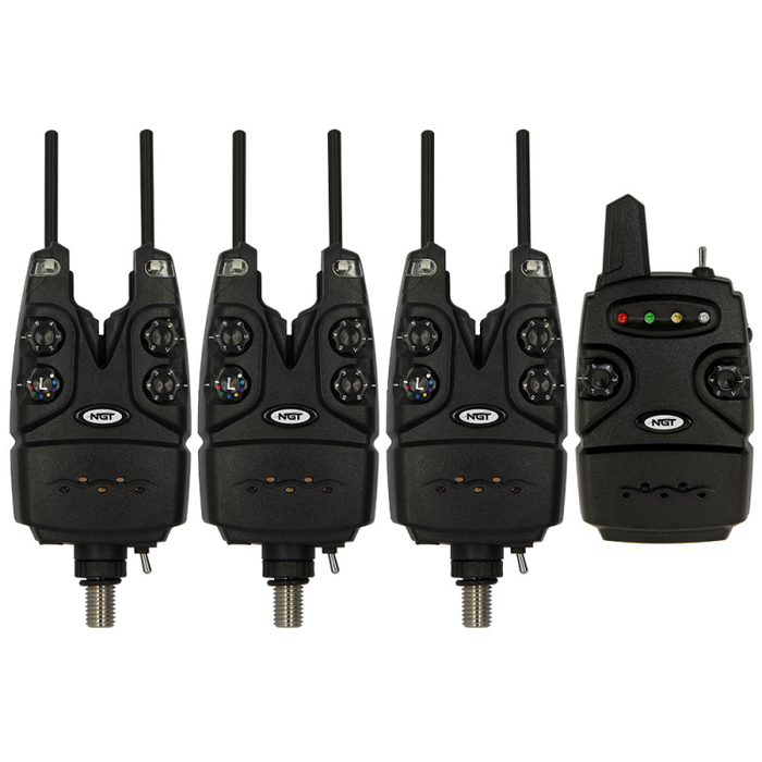 NGT Dynamic 3pc Bite Alarm Set. 150m Range