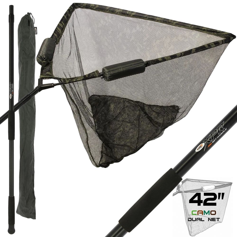 NGT 42" Dual CAMO Net & 2m XPR Handle