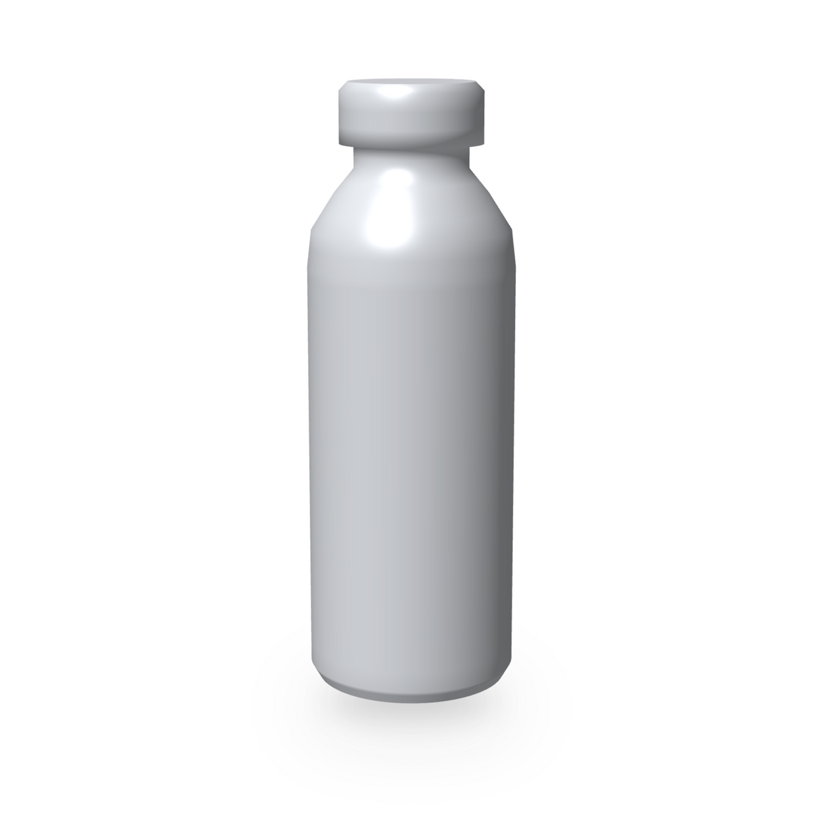 Blank aluminium 600ml sports water bottle with screw cap, ready to be personalised